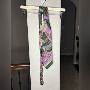 Bugatti 100% Italian Silk Tie Multicolor Abstract Print Luxury Designer Formal